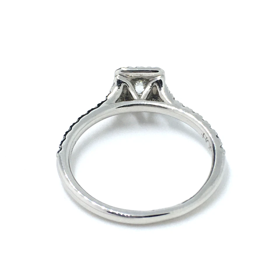 Anillo de compromiso de boda Hearts On Fire HOF platino diamante trascender 0,60 quilates Foto 4 de 4