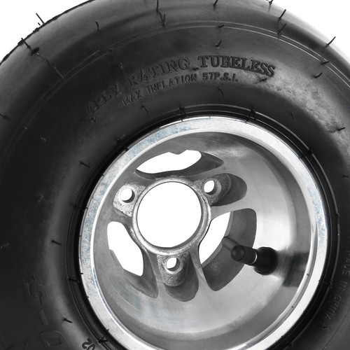 5" Slick 10x4.50-5 Front Wheels Rim Tire 3 Stud Spindle Hub Karting Go kart ATV - Picture 7 of 10