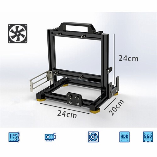 Open Frame ITX PC Case Steel Aluminum Computer Mini Cooling Case SFX Stock! - Picture 14 of 15