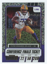 2021 Panini Contenders #55/99 Conference Finals Ticket Clyde Edwards-Helaire LSU