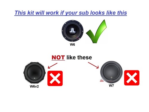 JL Audio Speaker Foam Edge Repair Kit, 10", 10W0, 10W3, 10W4, 10W6, FSK-10JL