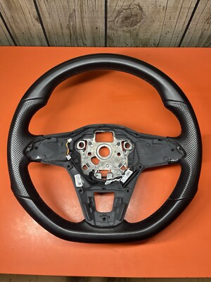 ⭐️ Volkswagen Golf MK8 Black Leather MFSW Flat Bottom Steering