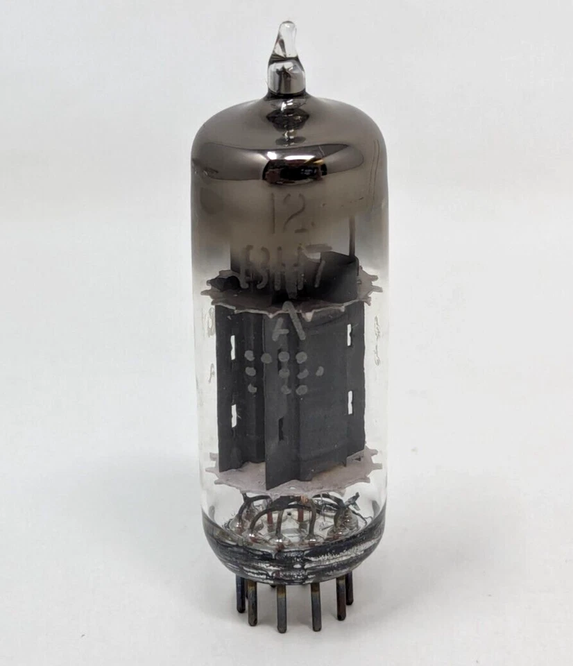 Amplificador de radio de audio Admiral 12BH7A de colección rectificador tubo de vacío electrónico Foto 4 de 4
