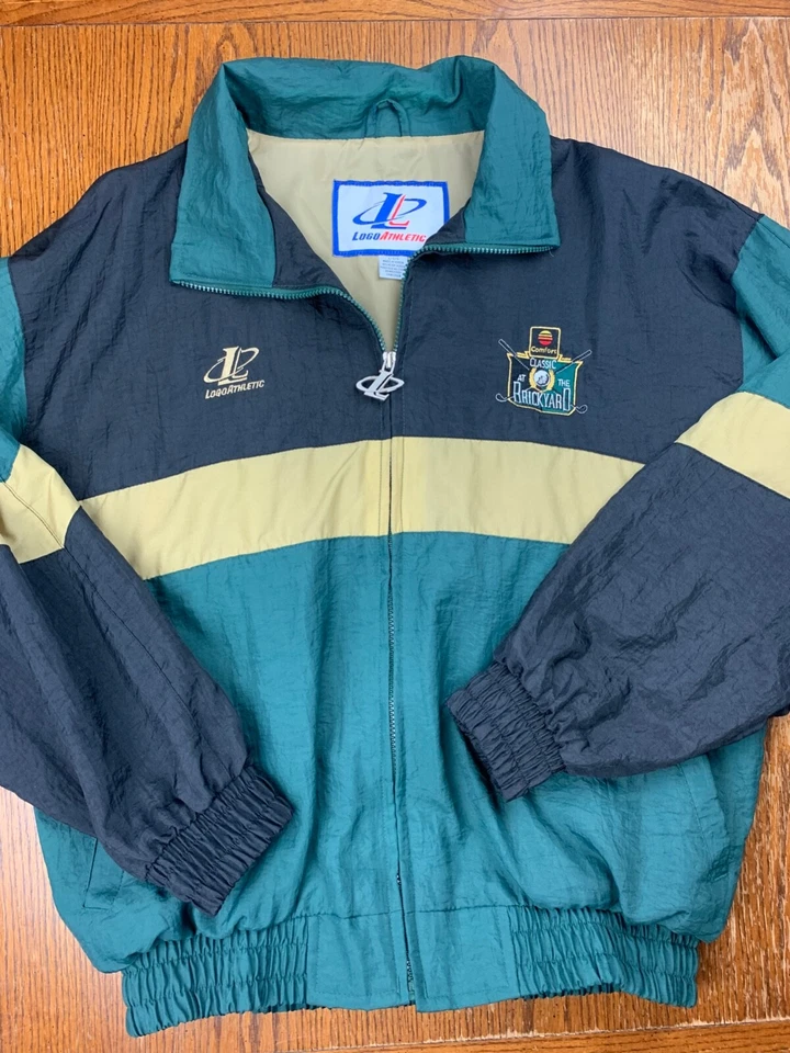 Chaqueta de Carreras Atlética Brickyard 400 Logo Años 90 De Colección Talla L NASCAR Cup Series Indy Foto 2 de 4