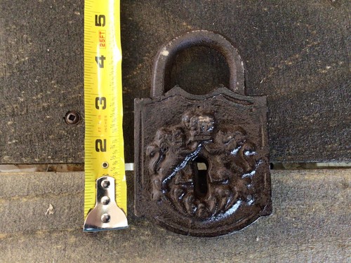 Large Vintage Style Lock & Key Set Prop...FREE SHIPPING!...Please Read Details - Picture 6 of 8