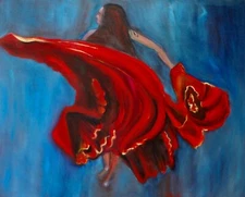  'HAWAII ARTIST " Dancer 11" Expressionism 24"x30" Original Oil 