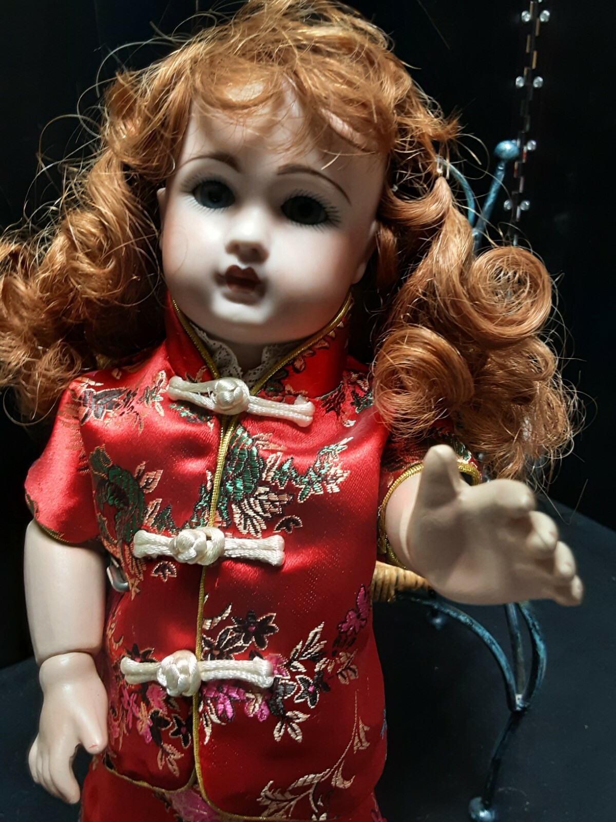 French Doll 14" tall Size Artist Rendition Oriental Outfit