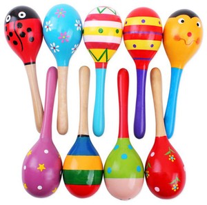 wooden maracas baby