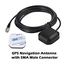 External GPS Antenna SMA Male Plug Active Aerial for Navigation Head Unit