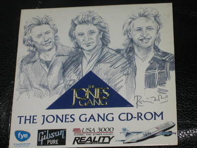 THE JONES GANG - CD-ROM - 3 Track PROMO CD ROM RARE! who small faces foreigner