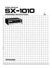 Pioneer SX-1010 Receiver Owners Manual