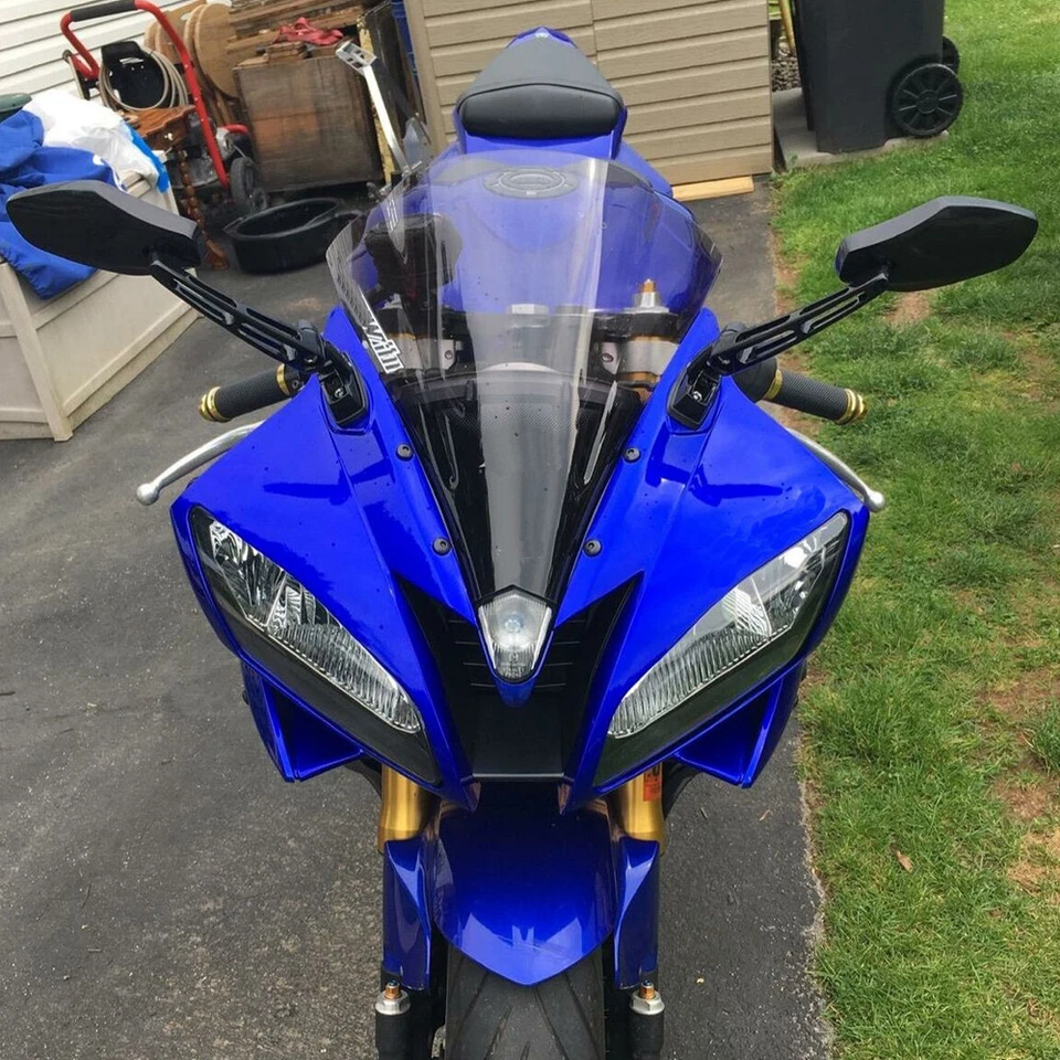 Par de espejos retrovisores Racing para Yamaha FZ1 FZR YZF 600 R R1 R6 R6S 1000 NUEVOS Foto 4 de 4