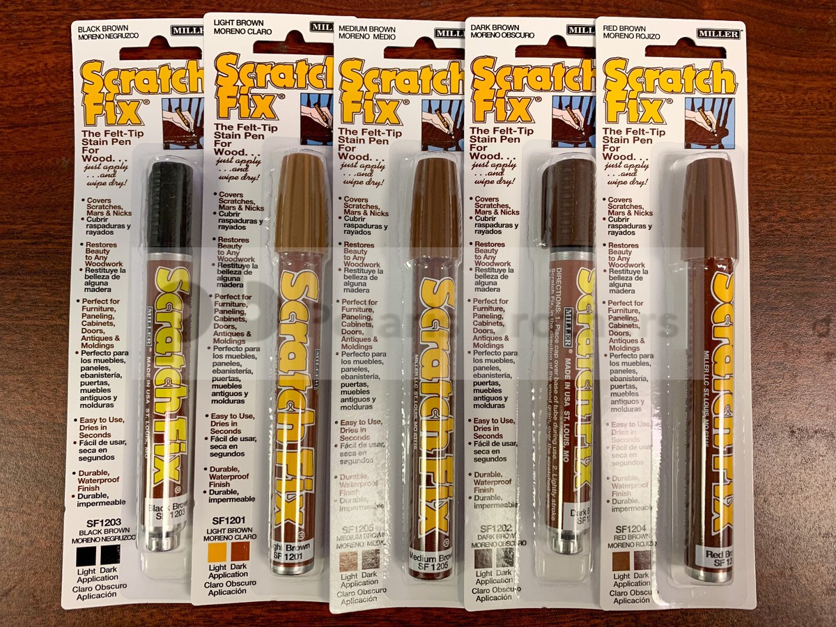 Miller Wood Scratch Fix Pen Various Colors Furniture touch up