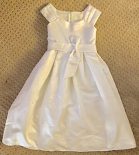 Flower Girl Dress Or First Communion Dress With Flower Crown. Size 14