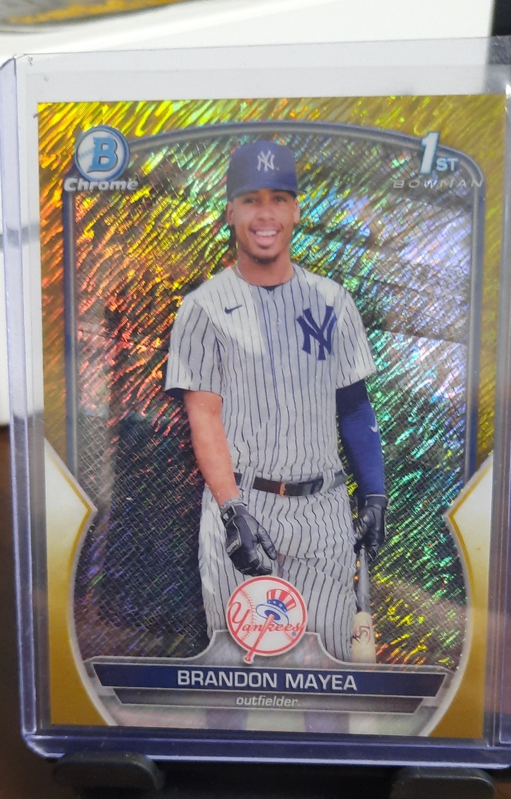 2023 Bowman Chrome - Prospects Brandon Mayea #BCP-188 Gold Shimmer Refractor /50