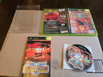 Samurai Shodown V (Microsoft Xbox, 2006) Case Game Manual - Tested- Authentic!