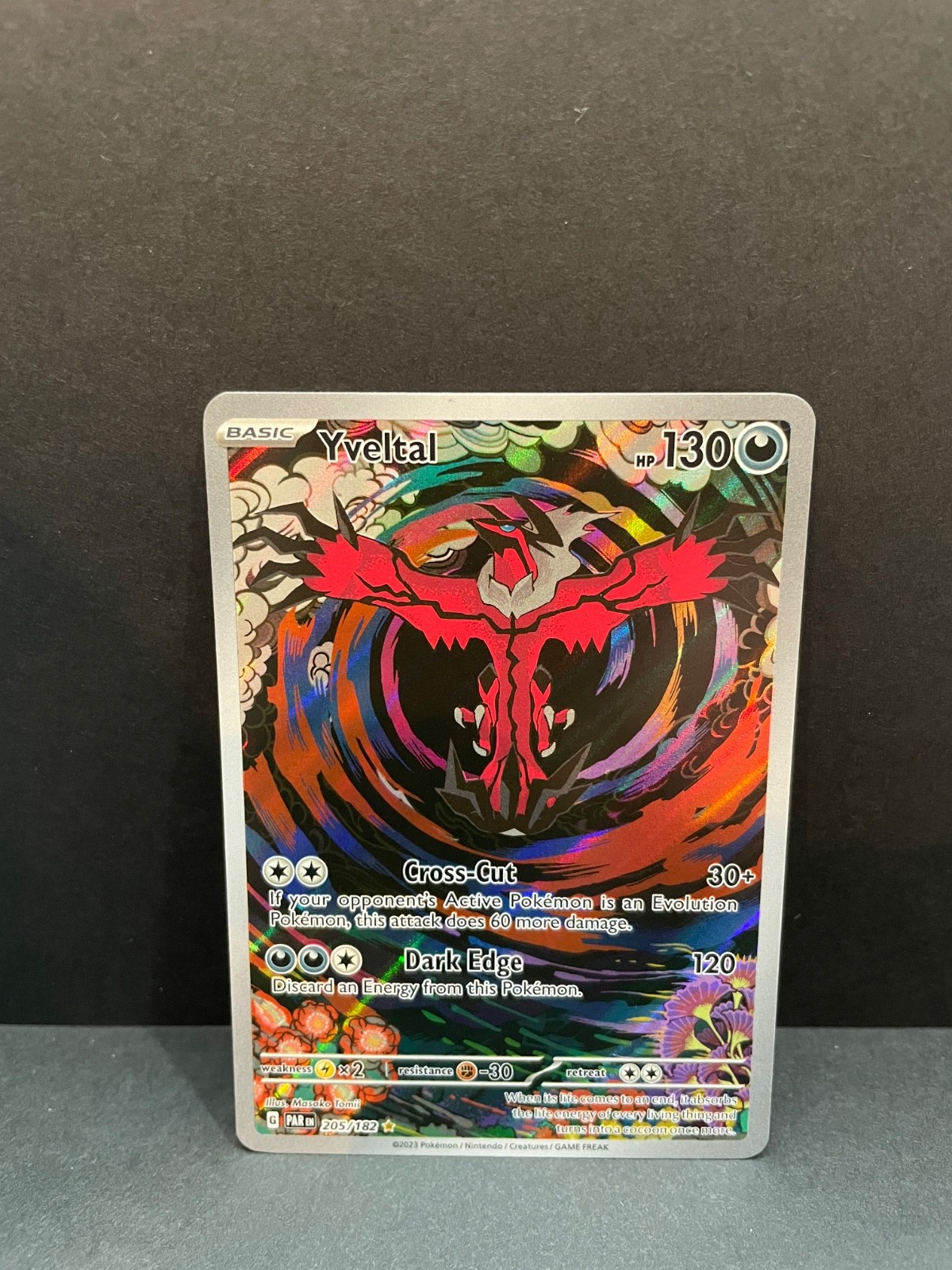 Pokemon Yveltal 205/182 Holo Illustration Rare Paradox Rift Pokemon Card NM