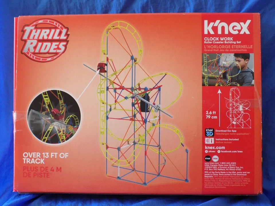 K'NEX CLOCK WORK ROLLER COASTER BUILDING SET 305pc #15406 - Image 2 of 4