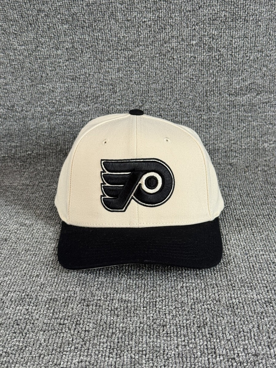 Mitchell & Ness Philadelphia Flyers NHL Snapback Hat Cream Black Cap