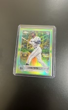 2022 Topps Chrome Sonic - Bryan De La Cruz #216 Green & Yellow Sonic Pulse...