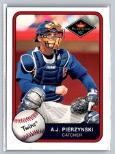 2001 Fleer Platinum #399 A.J. Pierzynski MLB Minnesota Twins