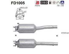 PARTIKELFILTER FÜR FIAT DOBLO GROSSRAUMLIMOUSINE (119 , 223 ) - AS FD1005