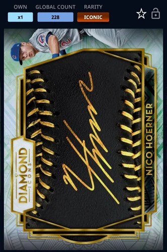 21 Topps Bunt DIGITAL Mega Pack Diamond Icons Signature ICONIC Nico Hoerner