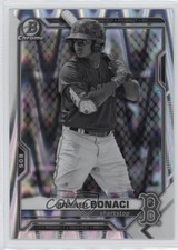 2021 Bowman Draft Chrome Black & White RayWave Refractor Brainer Bonaci 0x37