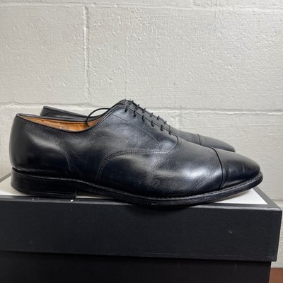 Allen Edmonds Park Avenue Cap Toe Black Leather Oxford Dress Shoes Men's 12 3E