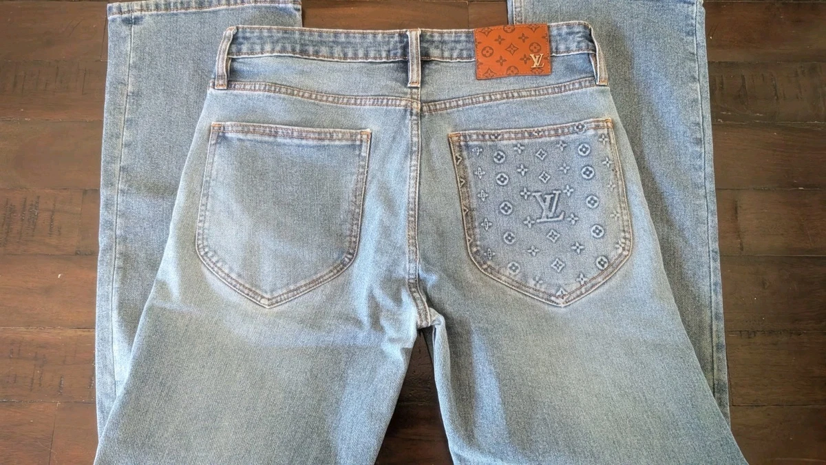 Louis Vuitton Denim Regular Jeans for Men for sale | eBay