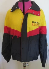 Slick 50 Racing Windbreaker Jacket Men's Size M Buttons Over Zipper