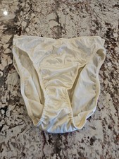 True Vintage Victoria's Secret Second Skin Satin Hipster Panty Off White Large