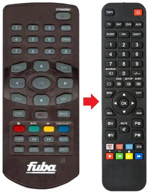 Fernbedienung geeignet für FUBA ODE704