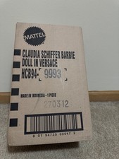 BARBIE SUPERMODEL CLAUDIA SCHIFFER DOLL IN VERSACE GOWN PLATINUM LABEL