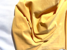 Solid yellow cotton,polyester,lycra blend fabric 32"x 60" 4 way stretch