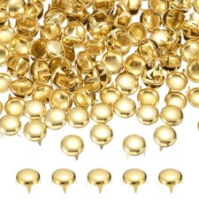 10mm Round Dome Rivet, 180 Pcs Metal Spike Spot Punk Stud, Gold Tone