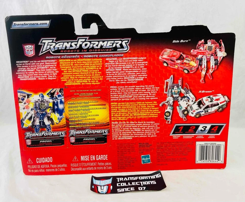 Transformers 2001 RID Robots In Disguise High Speed Chaser Prowl Blue MOSC - Image 2 of 2