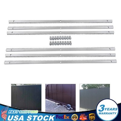 6pcs 1m Rails Steel Gear Slide Rack Track for Sliding Gate Opener max 2000KG USA
