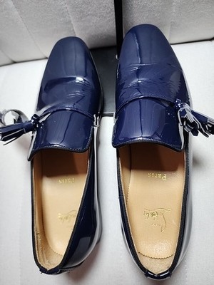 mens blue patent leather dress shoes Xfvqtps Mens Dress Shoes British Style Printing Pointy Toe Lace up Fashion Classic Formal Business Bright Wedding Patent Leather Shoes Blue