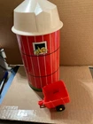 Vintage 1968 Fisher Price Little People Farm Barn Silo  with Cart