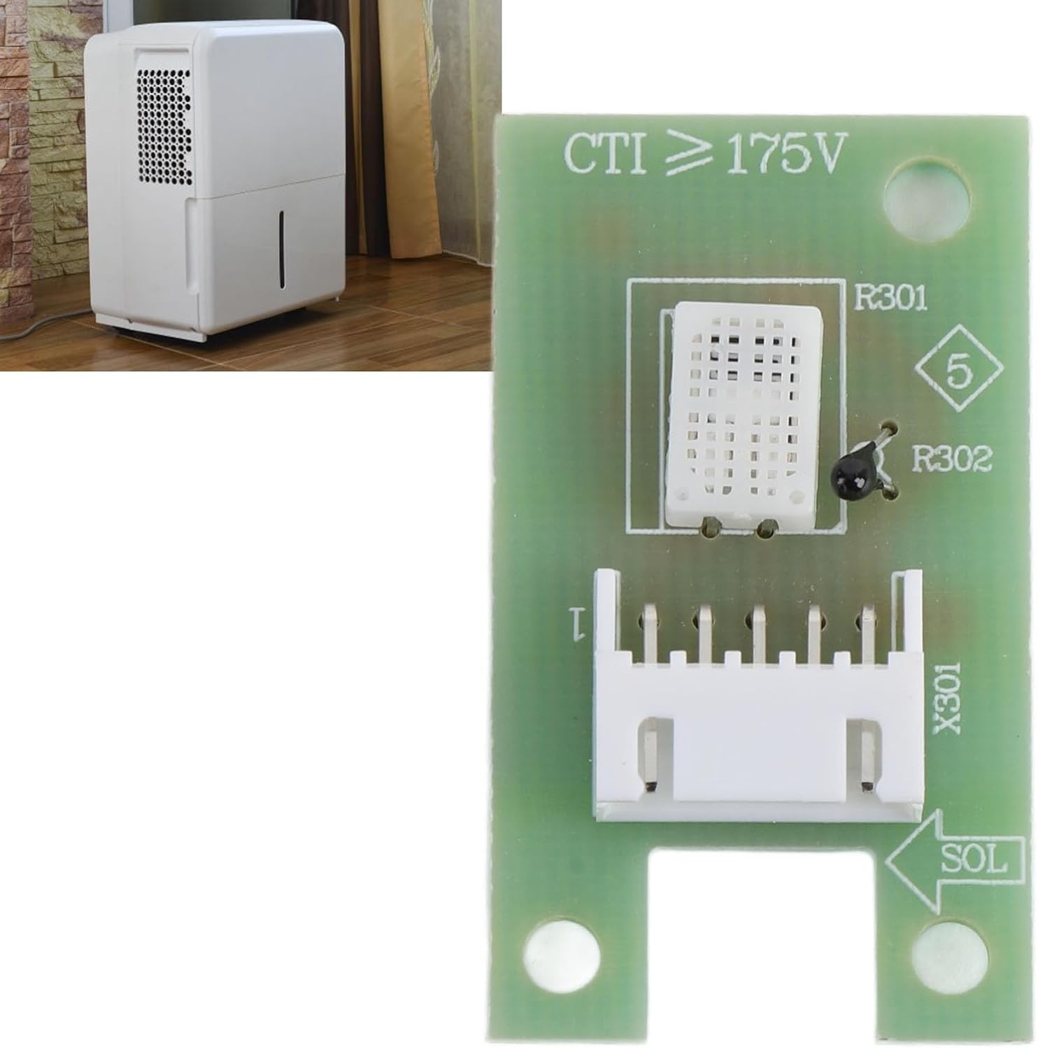 Fits Hisense Dehumidifier Humidity Sensor 50 70 Pints E9 PCB07-33-V02/1359219.B