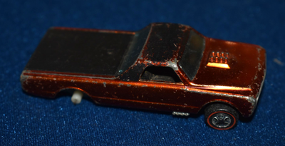 1968 Hot Wheels Redline Custom Fleetside Orange Painted USA