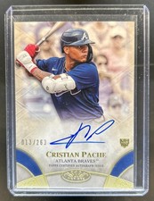 2021 Topps Tier One Cristian Pache Break Out Auto Rookie RC #/263 Braves