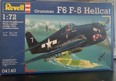 Revell Grumman F6 F-5 Hellcat 1:72 Plastic Unassembled Airplane Kit MPN 04140 