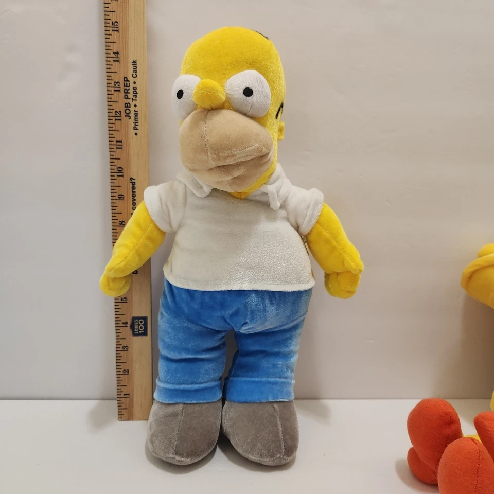 Lote de 4 personajes de peluche de Los Simpson Homer Marge Lisa Bart 2005 NANCO ENVÍO Y DEVOLUCIÓN GRATUITOS Foto 2 de 4