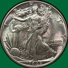 1942 Walking Liberty Half Dollar Brilliant Uncirculated BU Coin #33386
