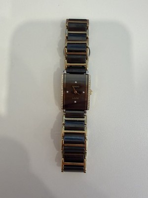 Rado Jubile Diastar Black Dial, 18k Yellow Gold, 19.0 mm, Ladies Watch