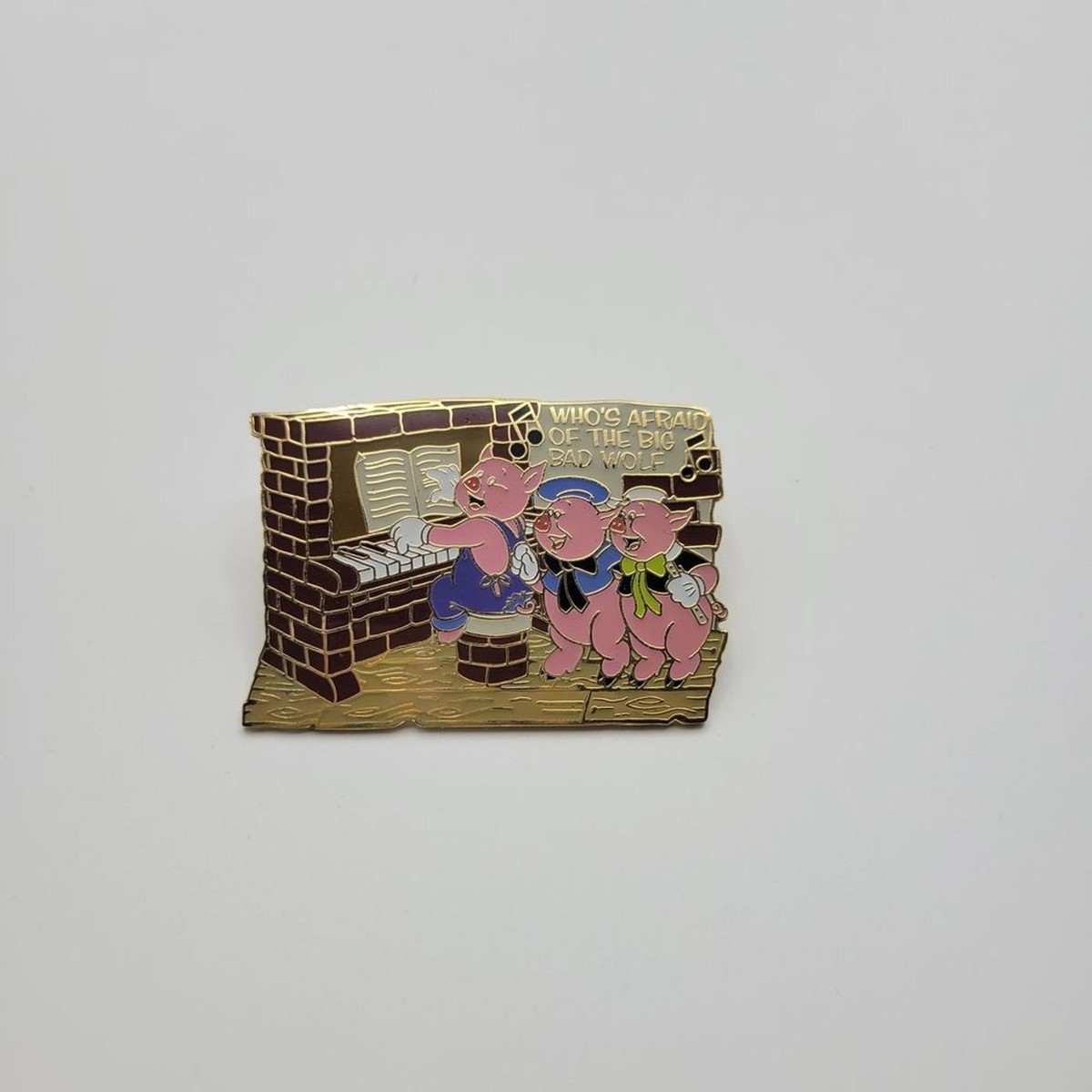 Three Little Pigs Disney Store Magical Musical Moments Enamel Pin View 4