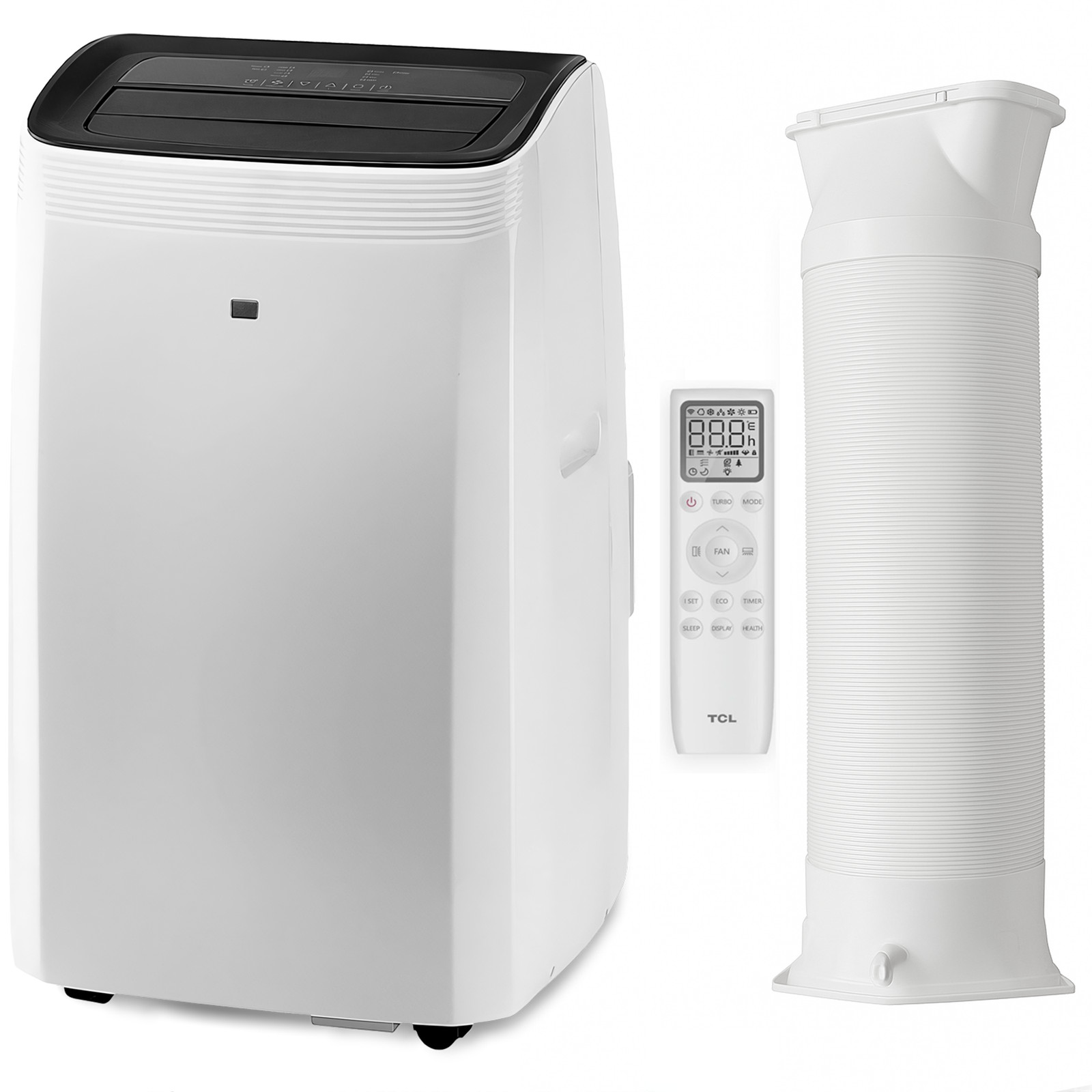 Aire acondicionado móvil 3,5 kW blanco TCL 12000 BTU aire acondicionado 3 en 1 habitaciones hasta 35 m²