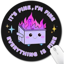 Funny Mouse Pad for Desk, Cute Office Decor for Women, Dumpster on Fir